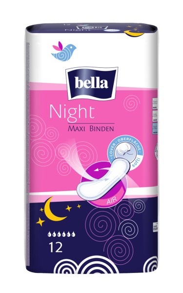 Bella Maxi Binden Night Einlagen 12 Stück Verpackung