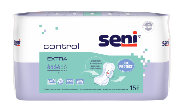 Seni Control Extra Einlagen Damen Herren 15 Stück Verpackung