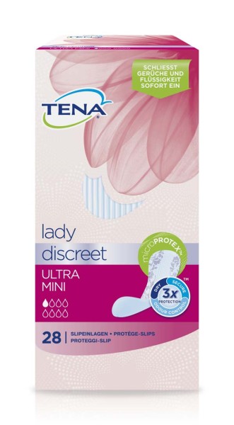 Tena Lady Discreet Ultra Mini Slipeinlagen Damen 28 Stück Verpackung